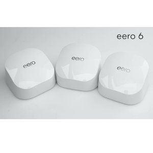 Eero 6 dual-band mesh Wi-Fi 6 system with built-in Zigbee smart home hub